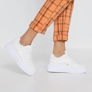White Platform Sneakers